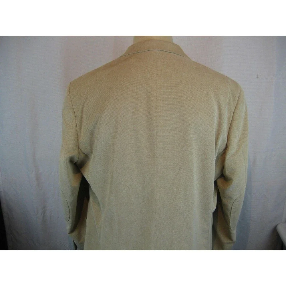 Mens Judson Wade Tan Pinpoint Polyester/Nylon  Blazer sz 46L
